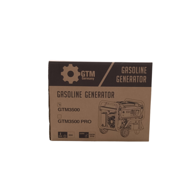 GTM 3500 Gasoline generator 3.8 KW single phase
