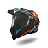 Helmet with visor "Cross 128" Blue/Orange