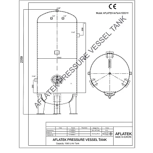 Oro resiveris 900L, 12bar