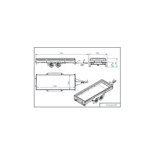 Бортовой прицеп CP400-DLH PRO