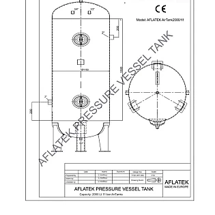Oro resiveris 2000L, 12bar