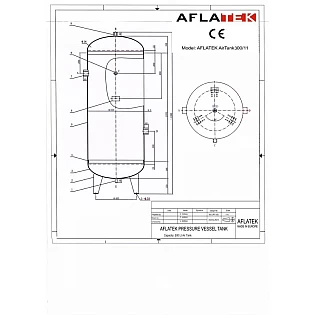 AFLATEK resiveris 300l/11bar