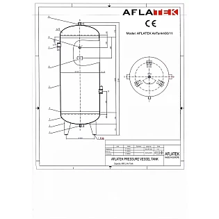 AFLATEK resiveris 600l/11bar