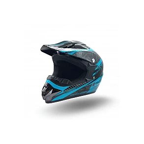 Vaikiškas šalmas XTR125 Juodas/Mėlynas