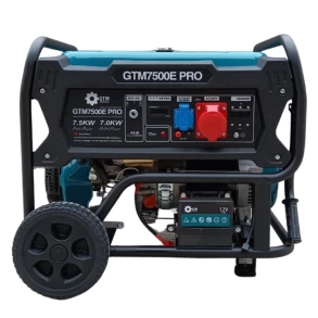 GTM 7500E PRO Benzininis generatorius 7.5 KW trifazis PROFESIONALUS