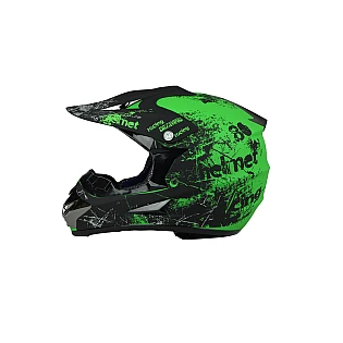 Children's helmet MT125 Black / Green