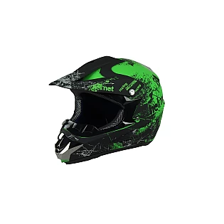Children's helmet MT125 Black / Green