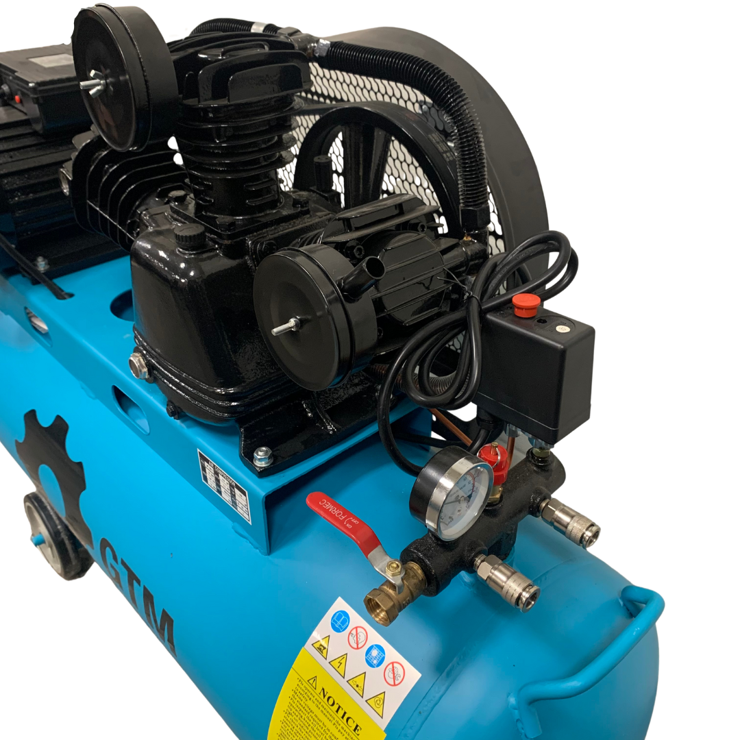 GTM gaisa kompresors 3cil / 100L 3KW 600l / min