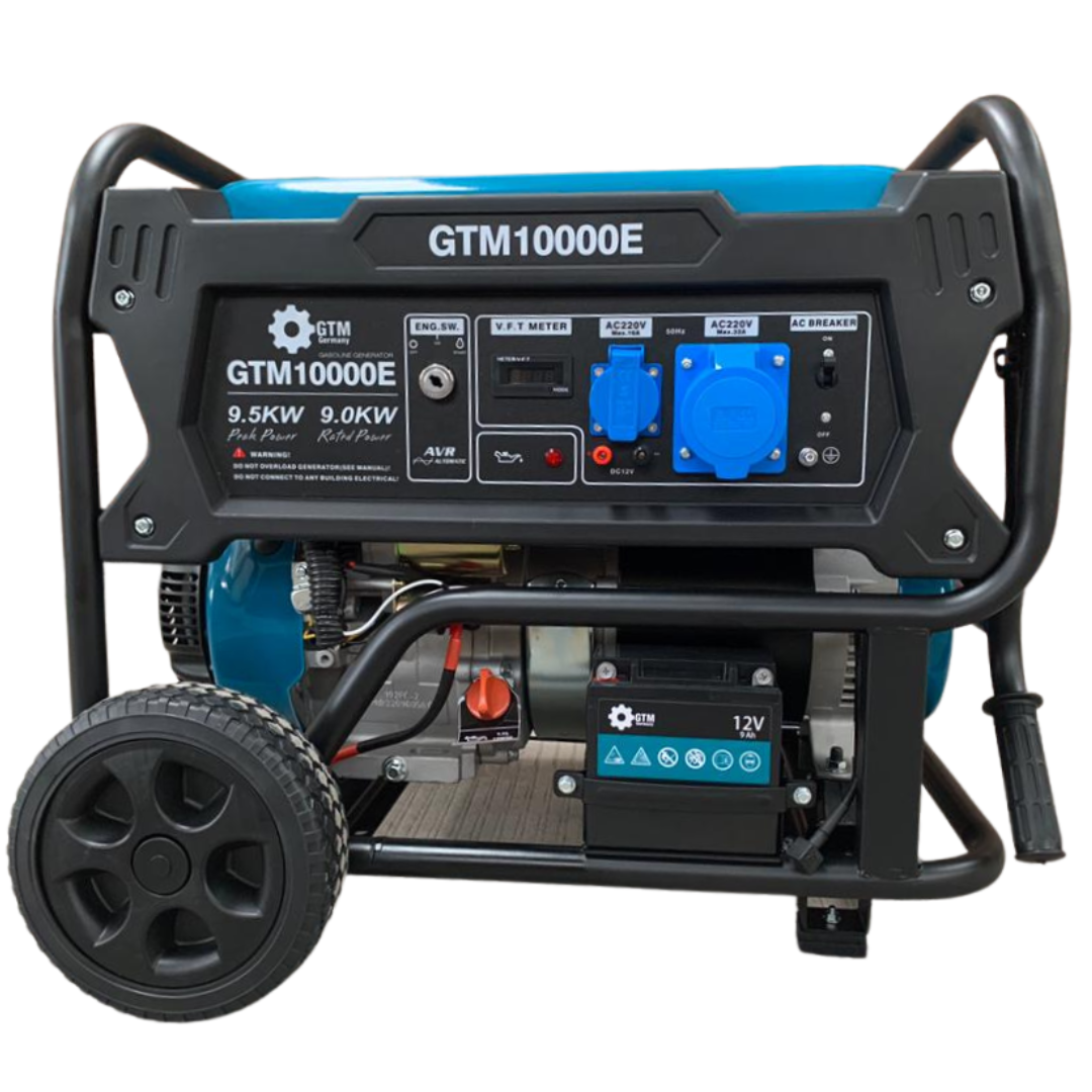 GTM 10000E Бензиновый генератор 9,5 кВт однофазный