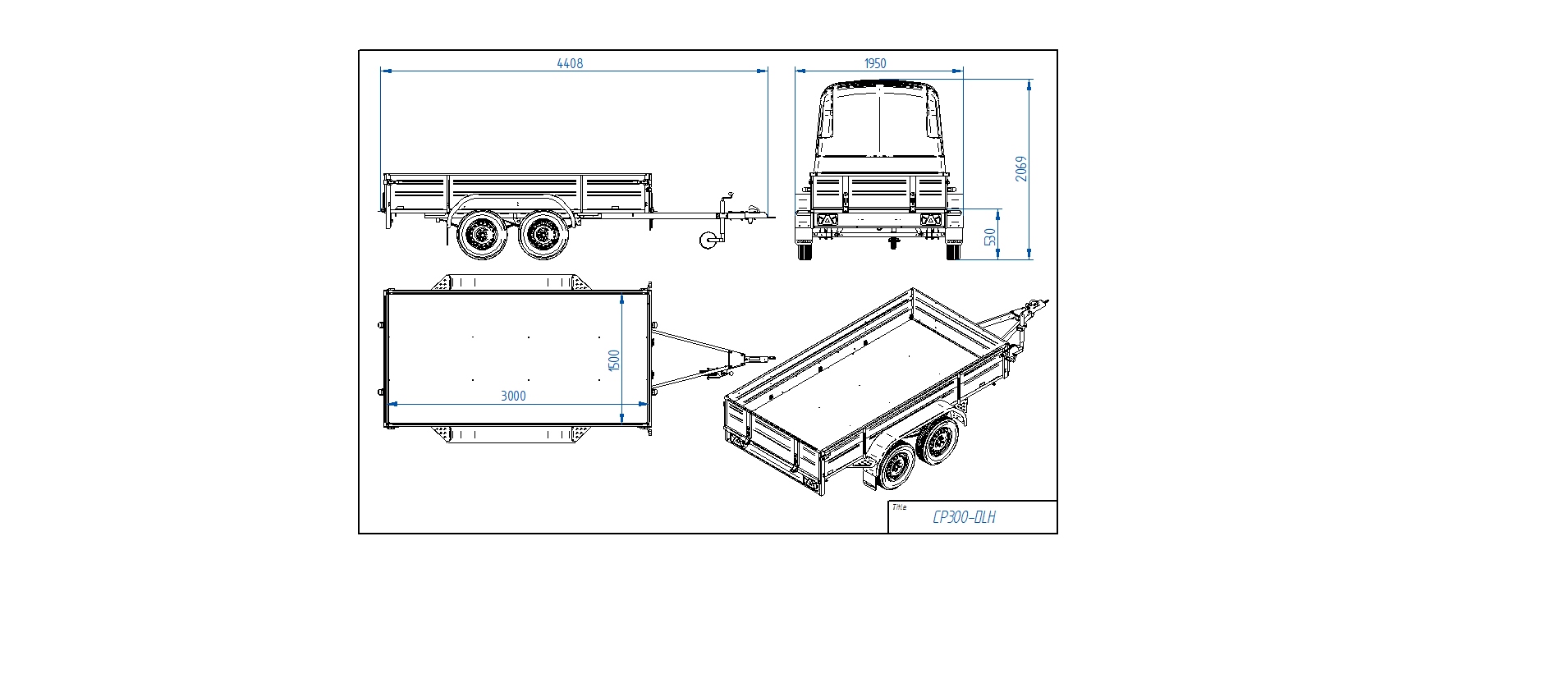 Flatbed Trailer CP300-DLH