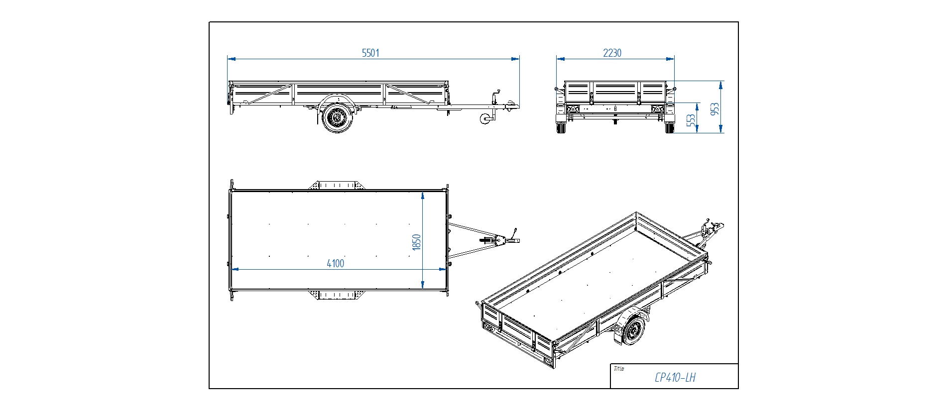 Flatbed Trailer CP410-LH