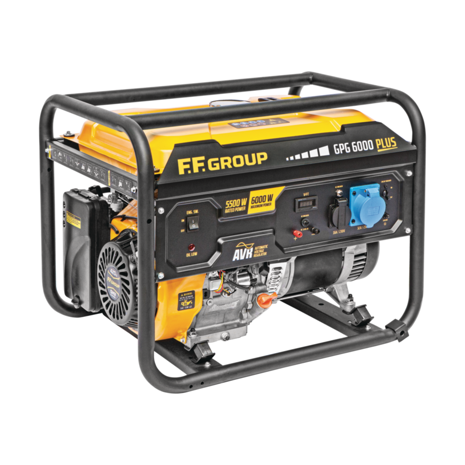 FF GROUP GPG 6000 PLUS benzīna ģenerators (6,0 kW, vienfāzes)