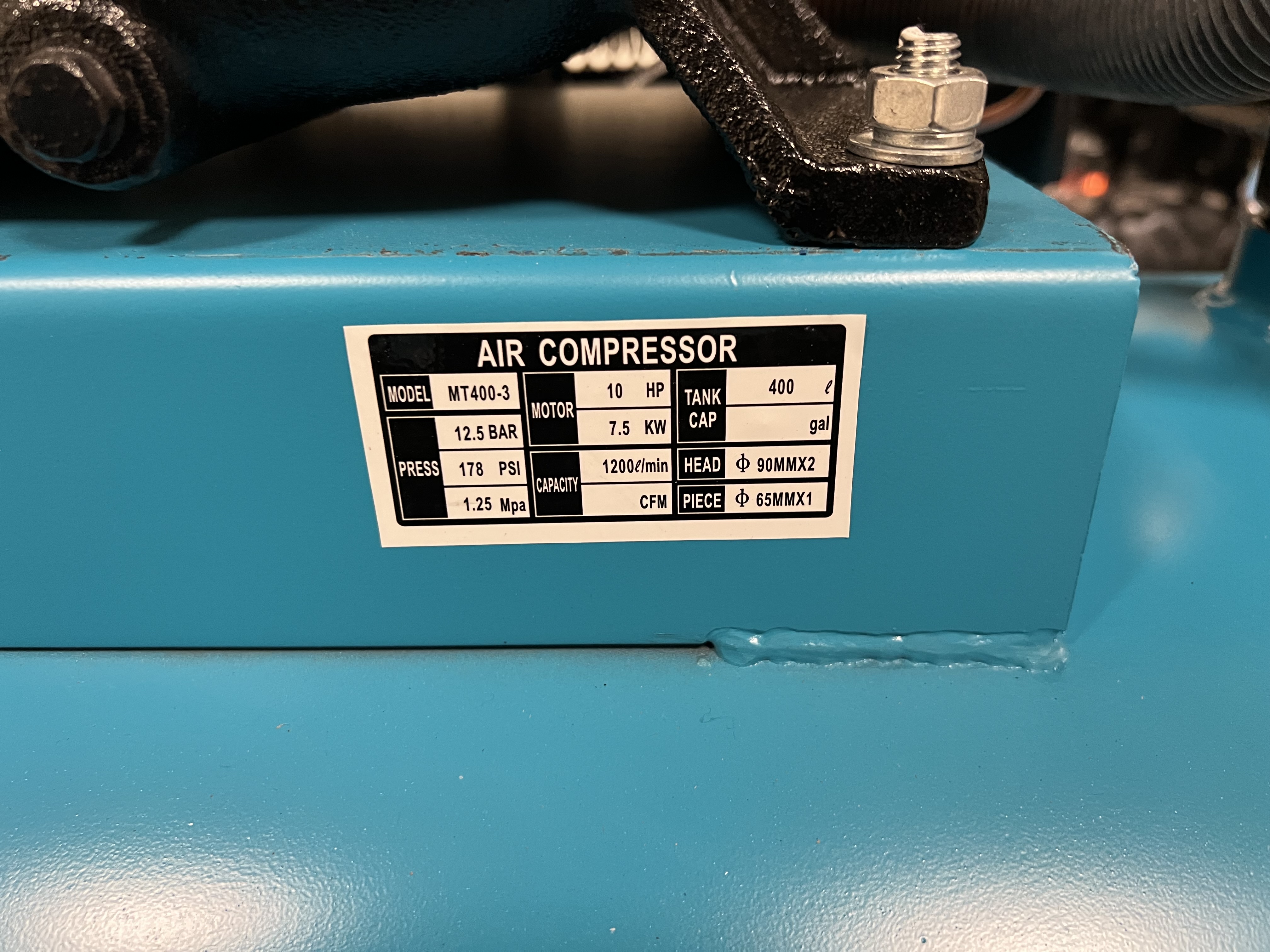 Воздушный компрессор GTM 3cil / 400L 7.5KW 1200л / мин