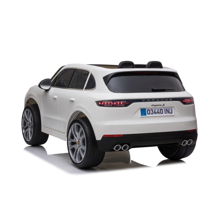 Bērnu elektriskais automobilis Porsche Cayenne S balts