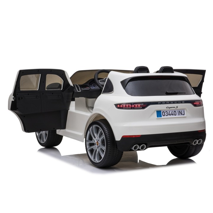 Bērnu elektriskais automobilis Porsche Cayenne S balts