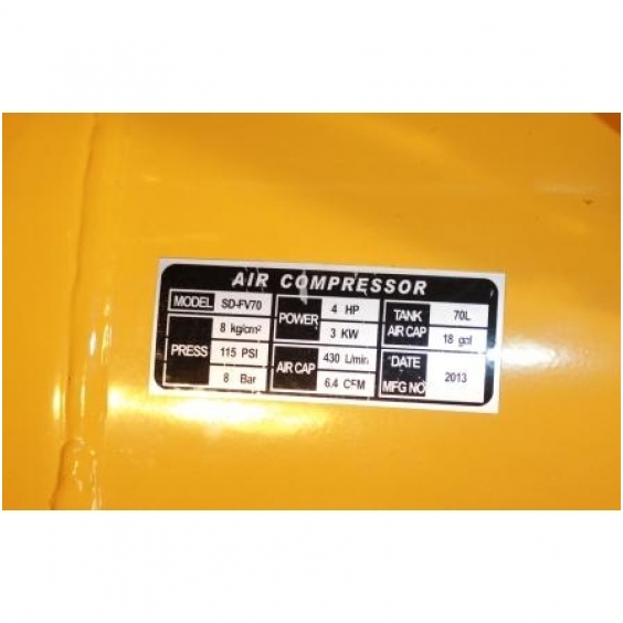 STROM air compressor 2cil / 70L 3KW 430l / min