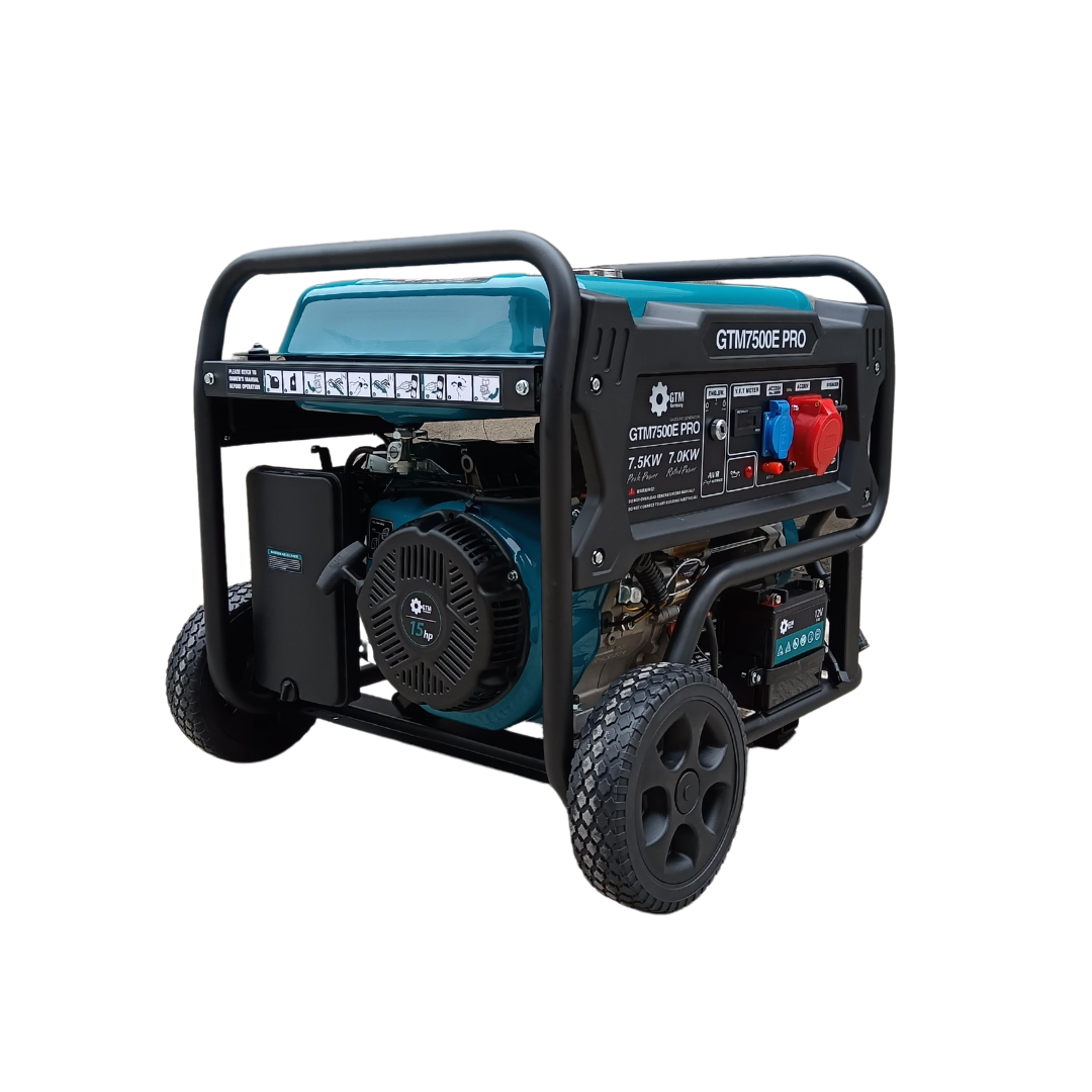 GTM 7500E PRO Бензиновый генератор 7,5 кВт однофазный/трехфазный
