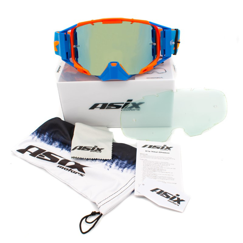 ASIX AS3 brilles – Oranžas/Zilas