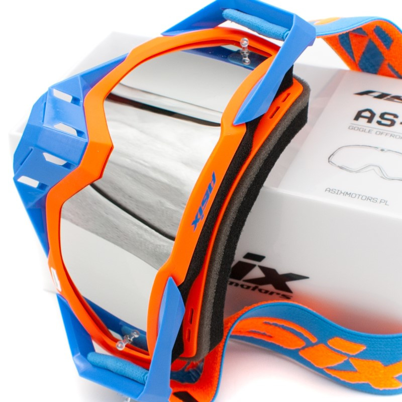 ASIX AS1 Cross Goggles Orange/Blue