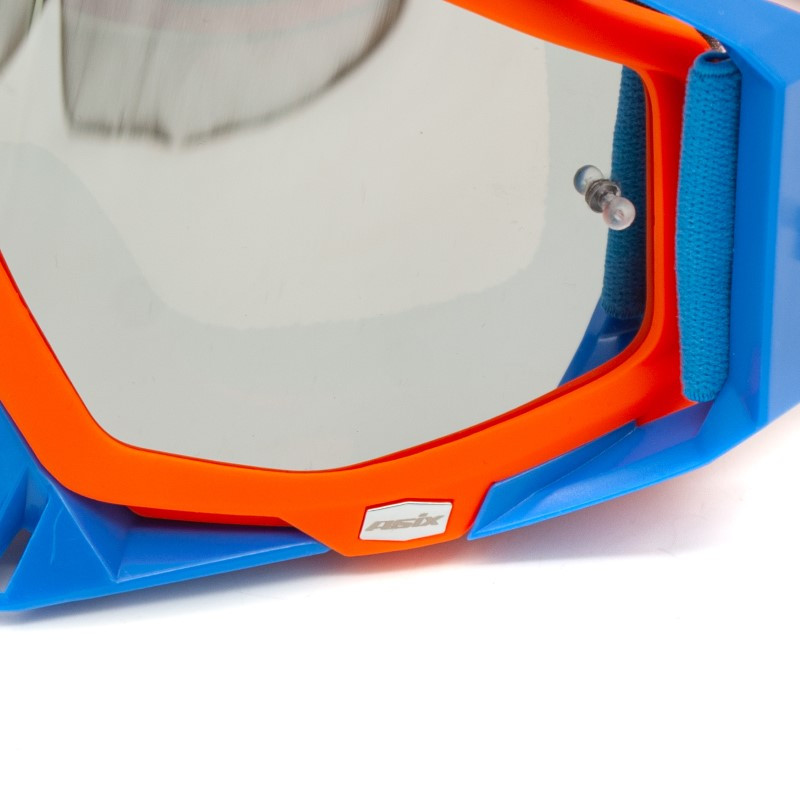 ASIX AS1 Cross Goggles Orange/Blue