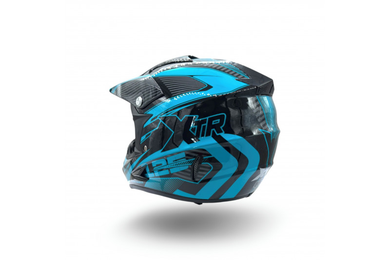 Vaikiškas šalmas XTR125 Juodas/Mėlynas